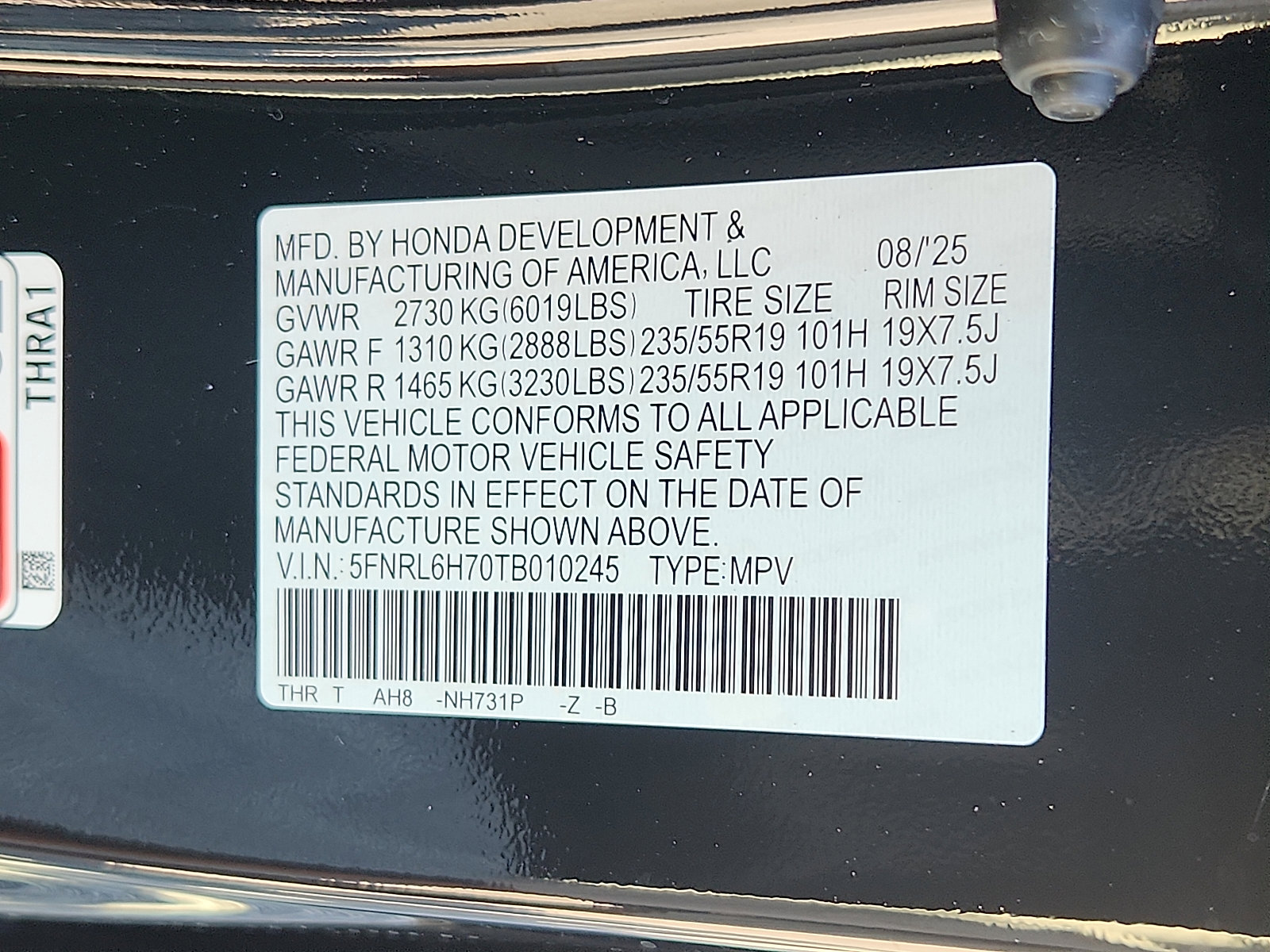 New 2026 Honda Odyssey Sport-L image 17