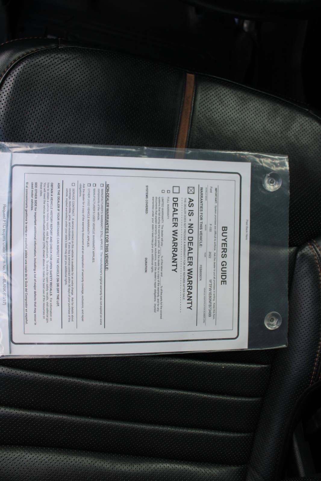 Used 2022 Ford F150 Platinum w/ Equipment Group 701A High image 54