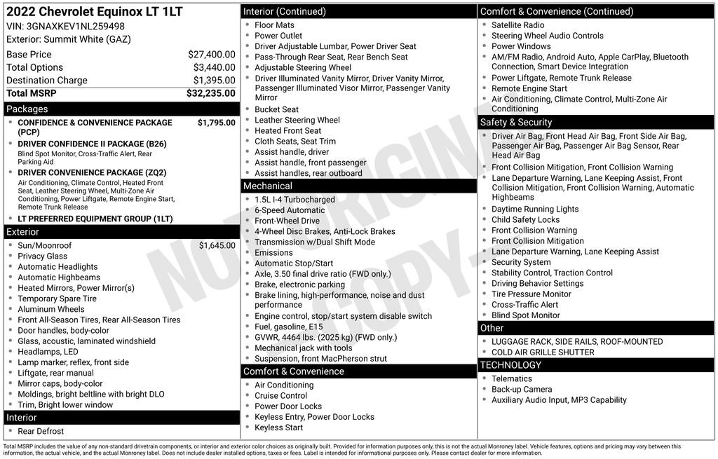 Used 2022 Chevrolet Equinox LT FWD image 6