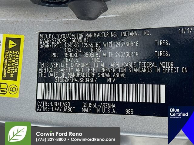 Used 2018 Toyota Highlander Plus w/ Preferred Accessory Package AWD/4WD image 33
