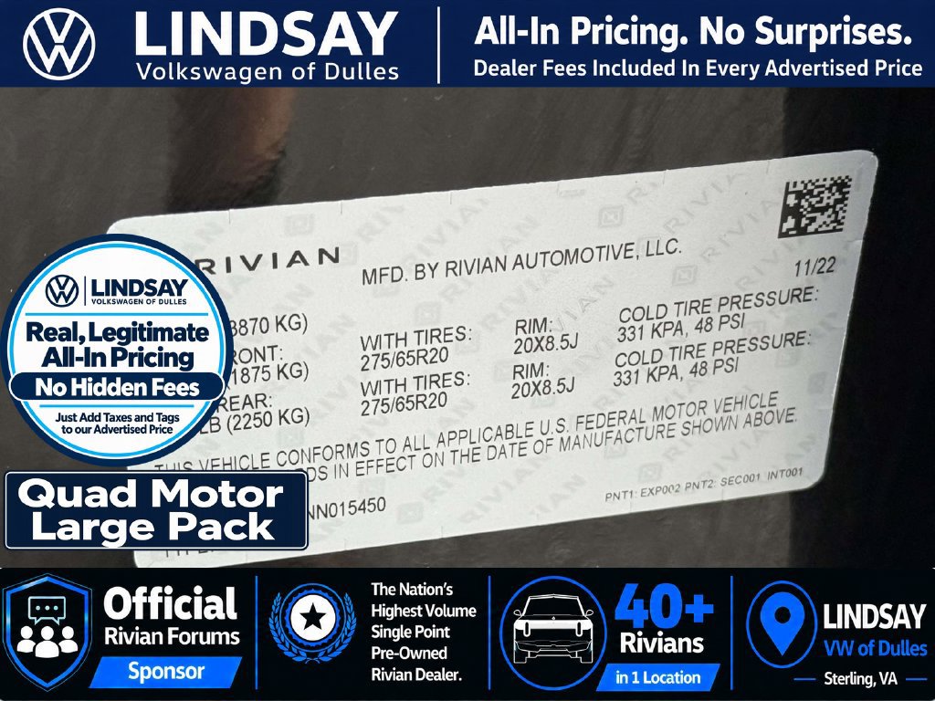 Used 2022 Rivian R1T Adventure AWD/4WD image 30