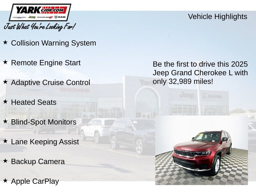 Used 2025 Jeep Grand Cherokee L Laredo w/ Luxury Tech Group I image 13