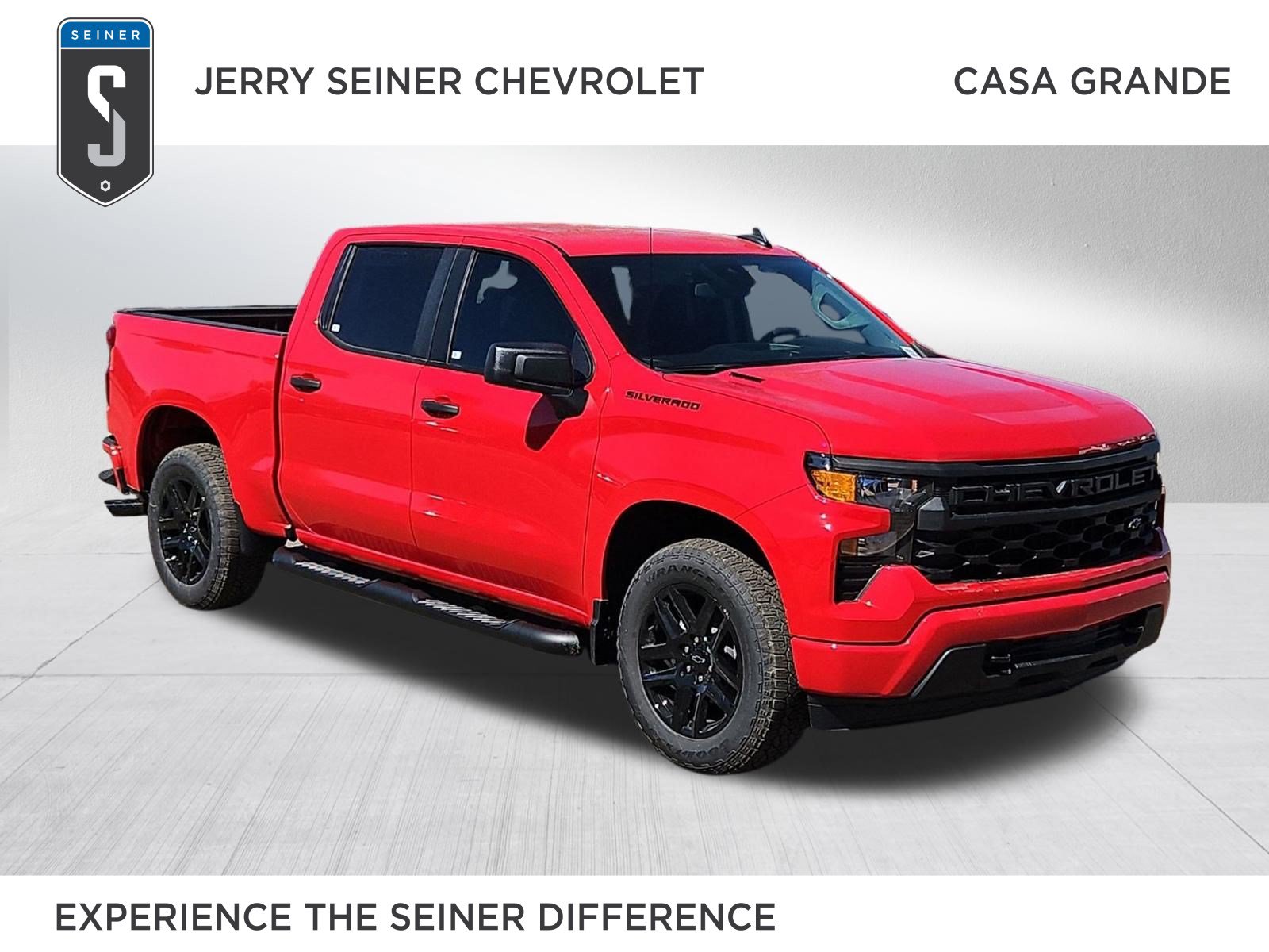 New 2026 Chevrolet Silverado 1500 Custom w/ Turbomax Blackout Package RWD image 1