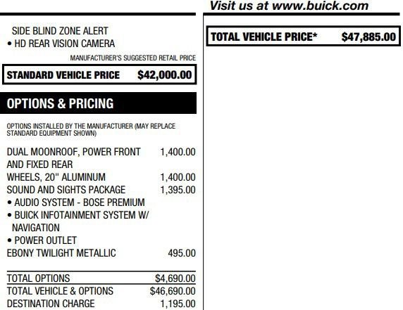 Used 2020 Buick Enclave Essence w/ Sound and Sites Package FWD image 2