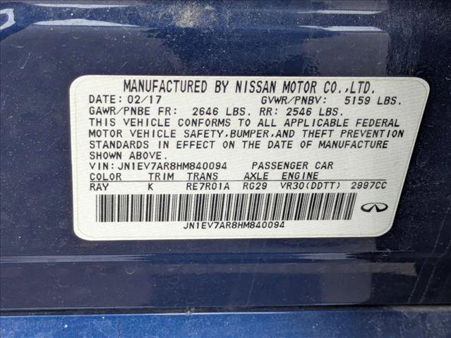 Used 2017 INFINITI Q50 Sport AWD/4WD image 16