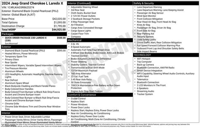 Used 2024 Jeep Grand Cherokee L Laredo AWD/4WD image 17