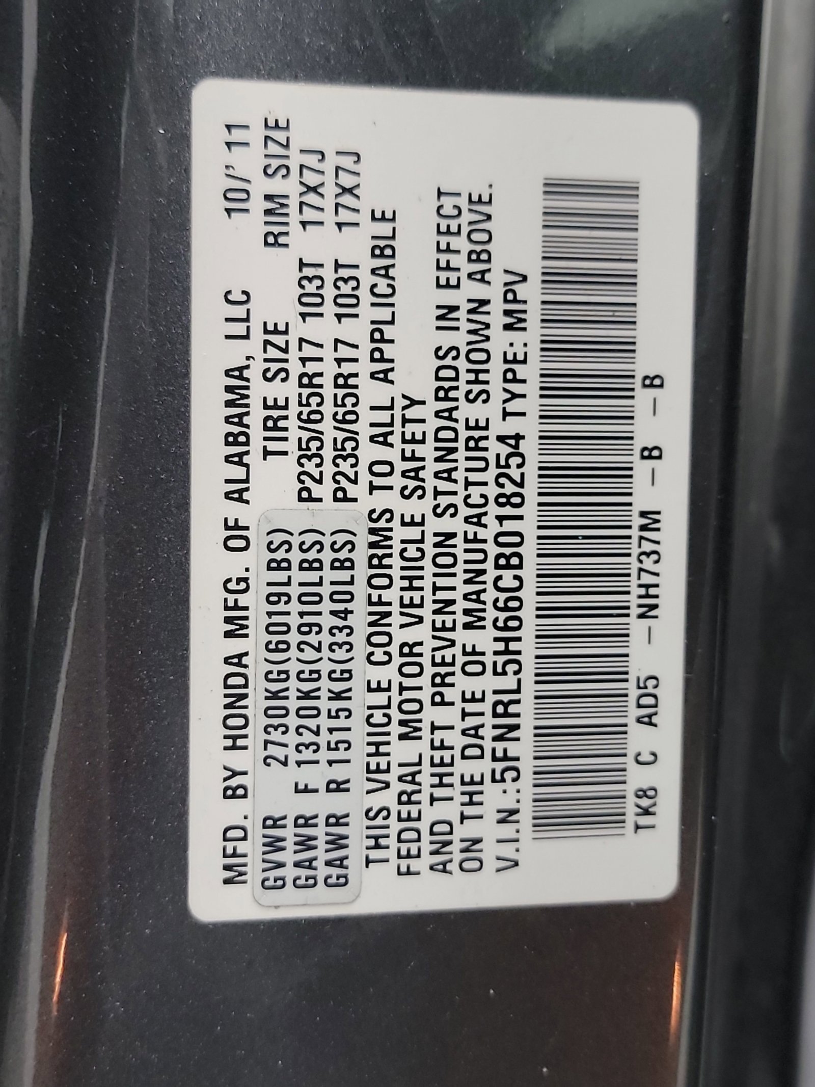 Used 2012 Honda Odyssey EX-L image 33