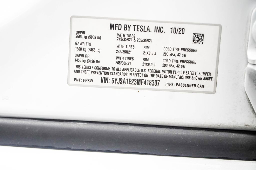 Used 2021 Tesla Model S Long Range Plus AWD/4WD image 38