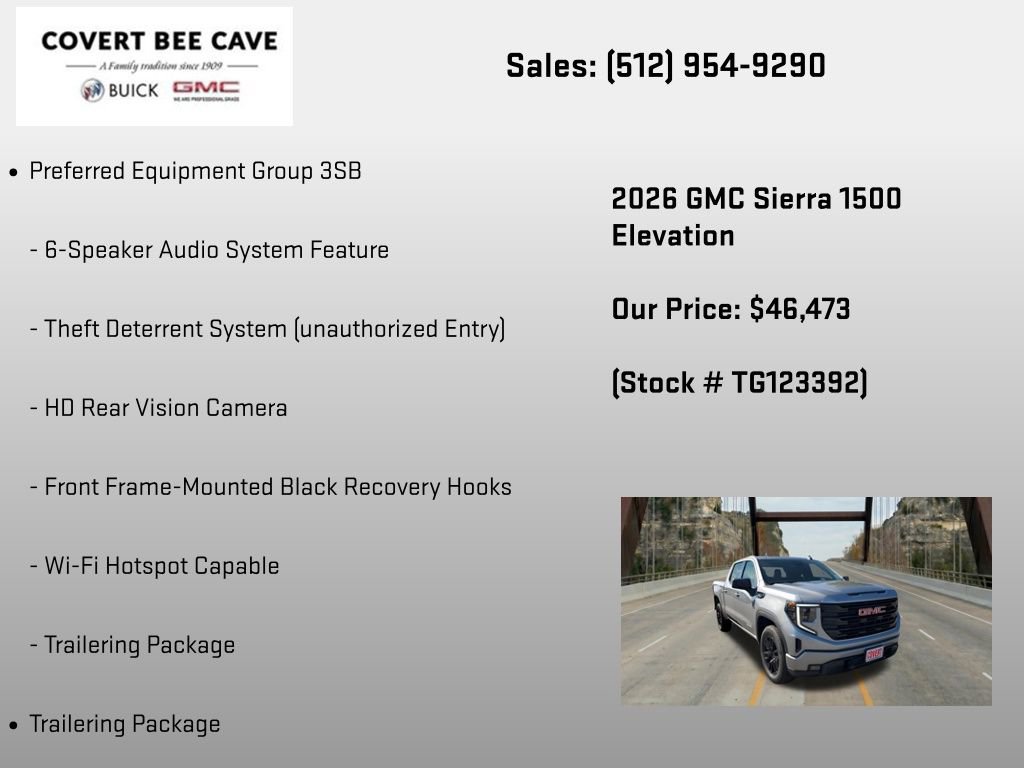 New 2026 GMC Sierra 1500 Elevation RWD image 24