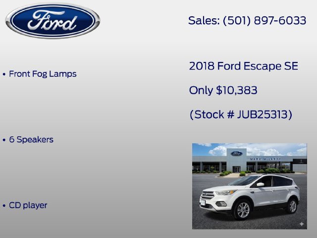 Certified 2018 Ford Escape SE FWD image 13
