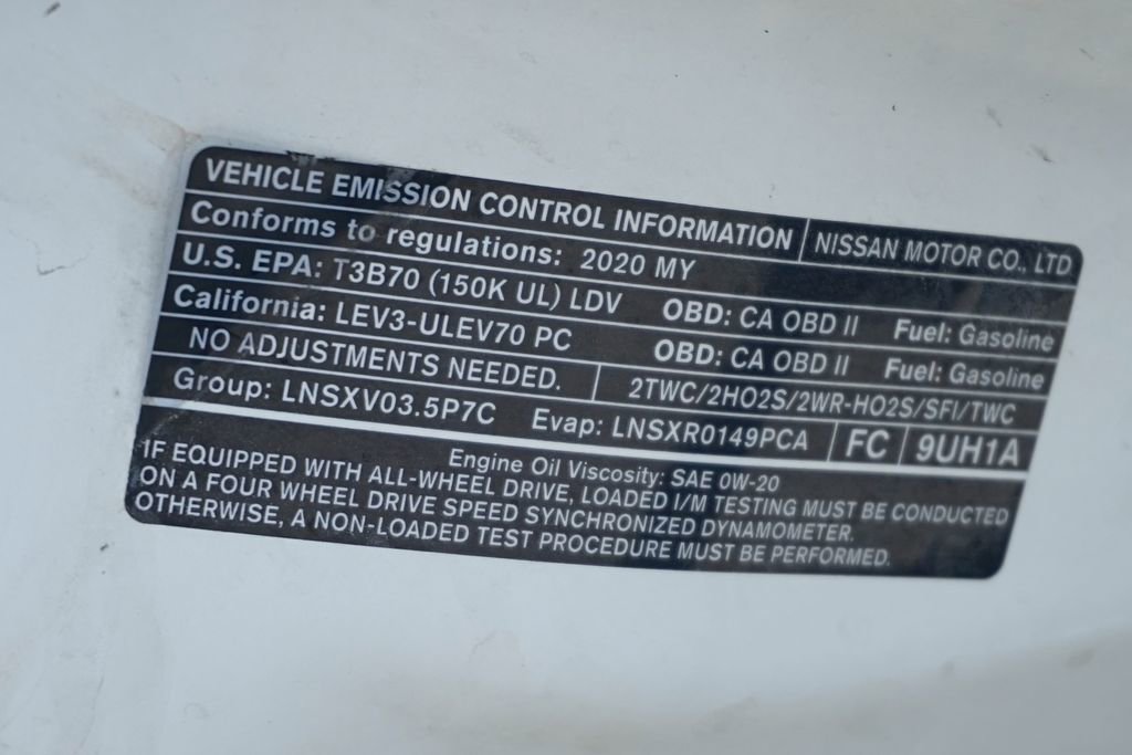 Used 2020 Nissan Murano SL w/ Moonroof Package image 14