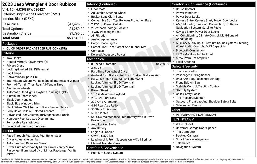 Used 2023 Jeep Wrangler Rubicon image 32