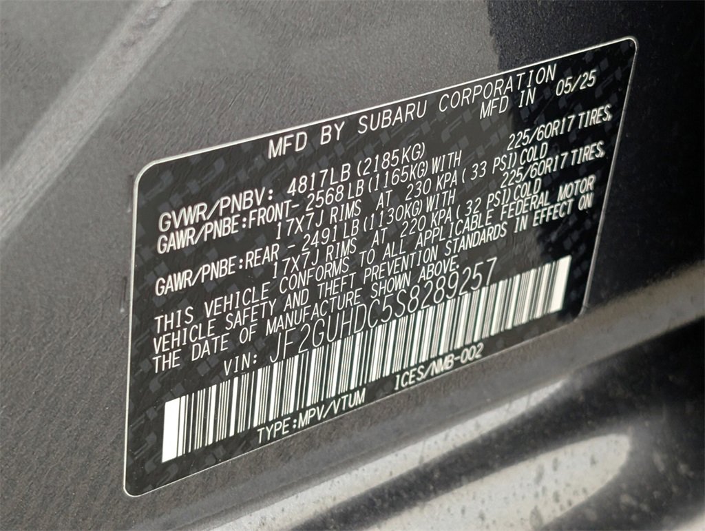 New 2025 Subaru Crosstrek 2.0i Premium image 9