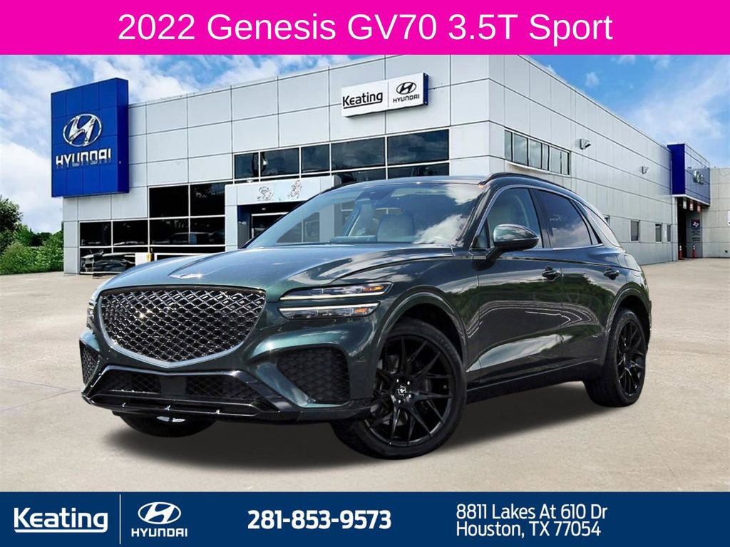 Used 2022 Genesis GV70 3.5T Sport w/ Sport Advanced Package AWD/4WD video 1