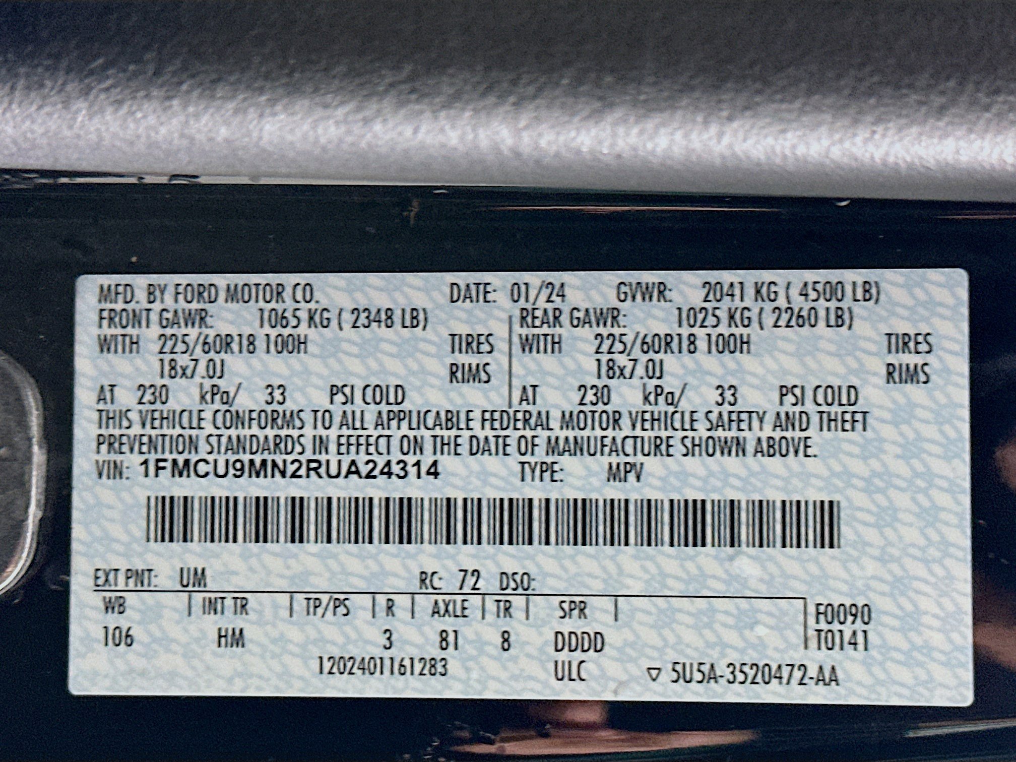 Used 2024 Ford Escape ST-Line image 12