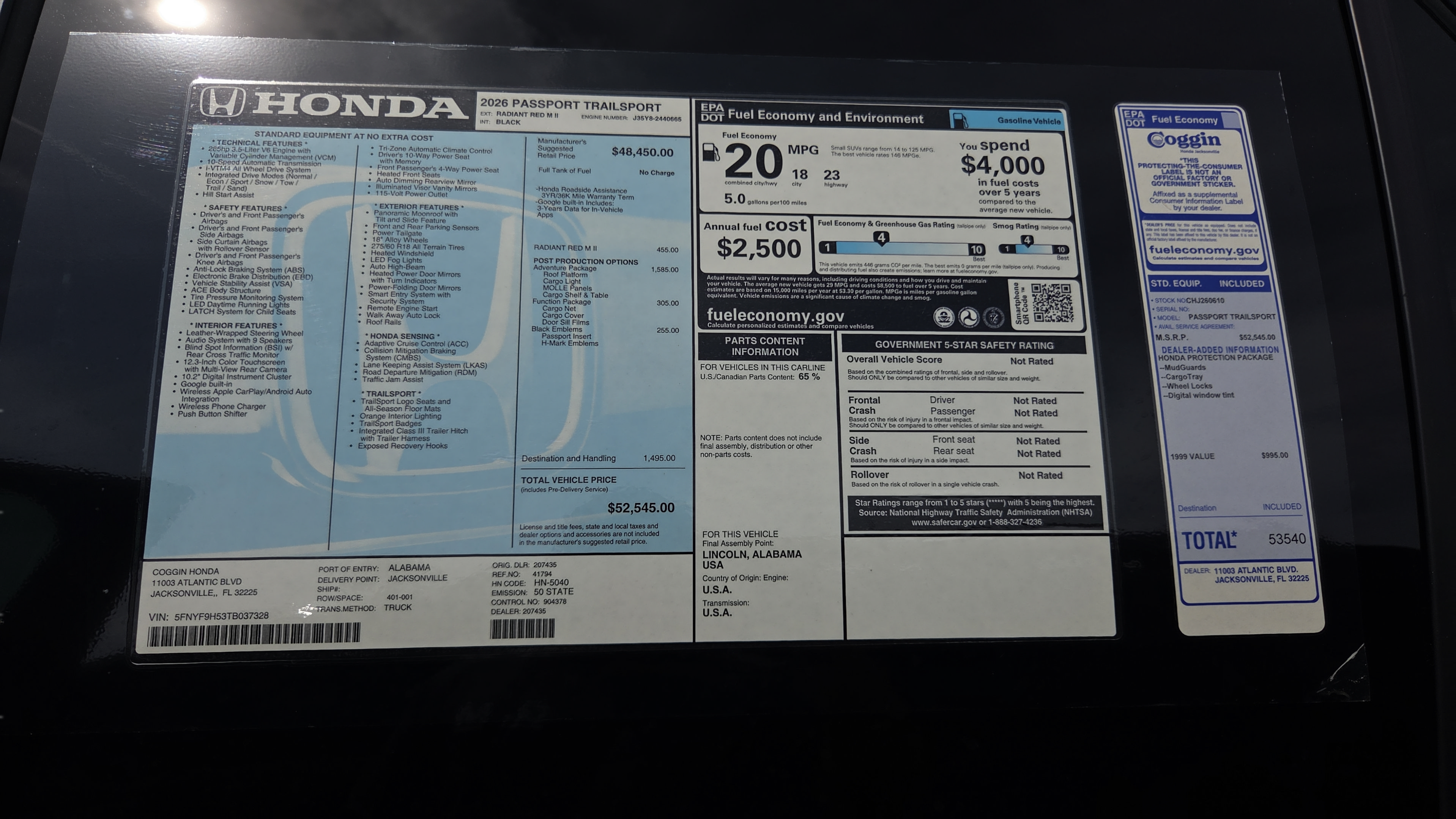 New 2026 Honda Passport TrailSport image 23