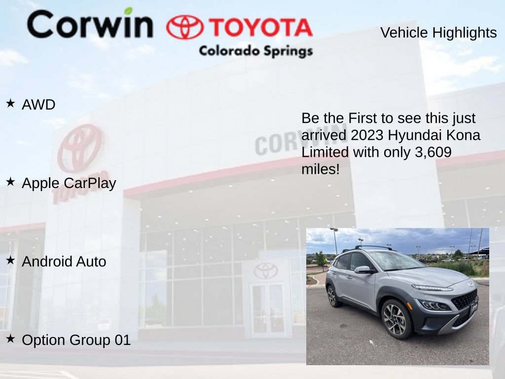 Used 2023 Hyundai Kona Limited AWD/4WD image 4
