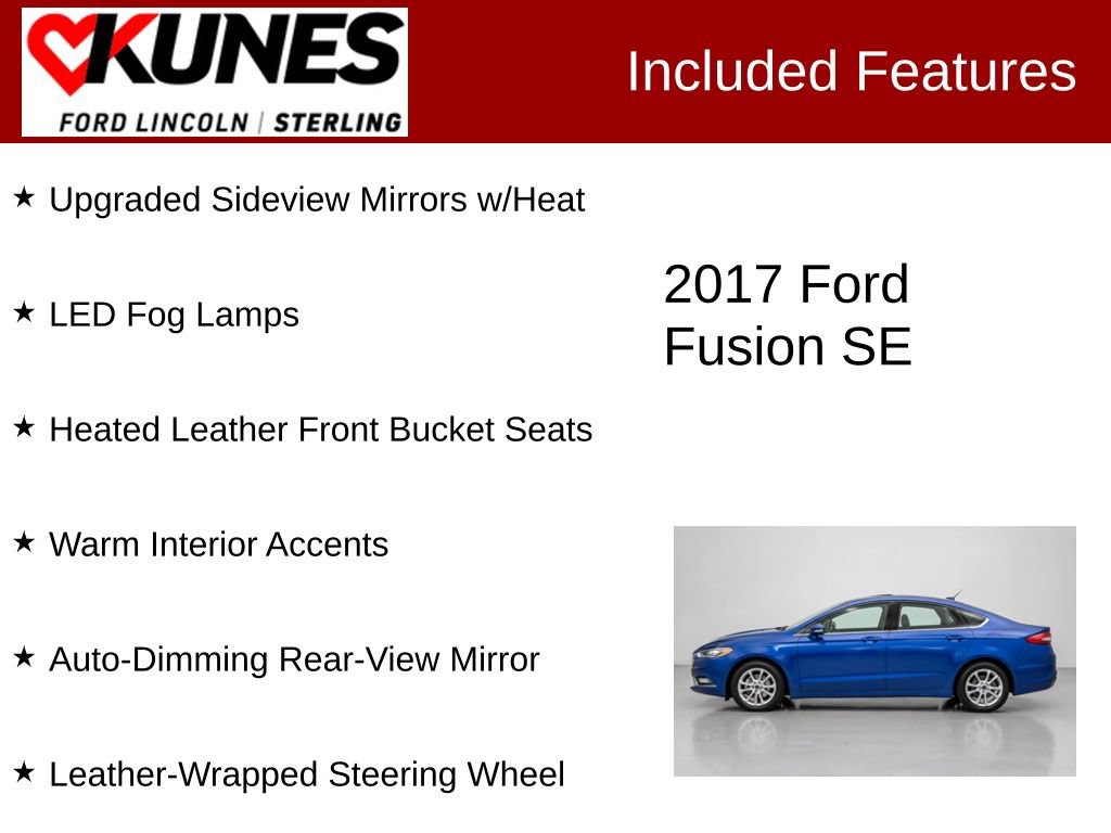 Used 2017 Ford Fusion SE w/ Fusion SE Technology Package FWD image 3
