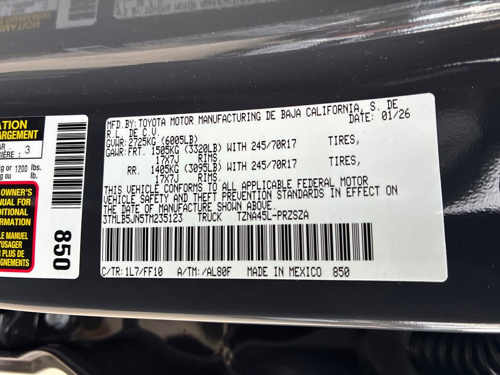 New 2026 Toyota Tacoma SR5 image 46