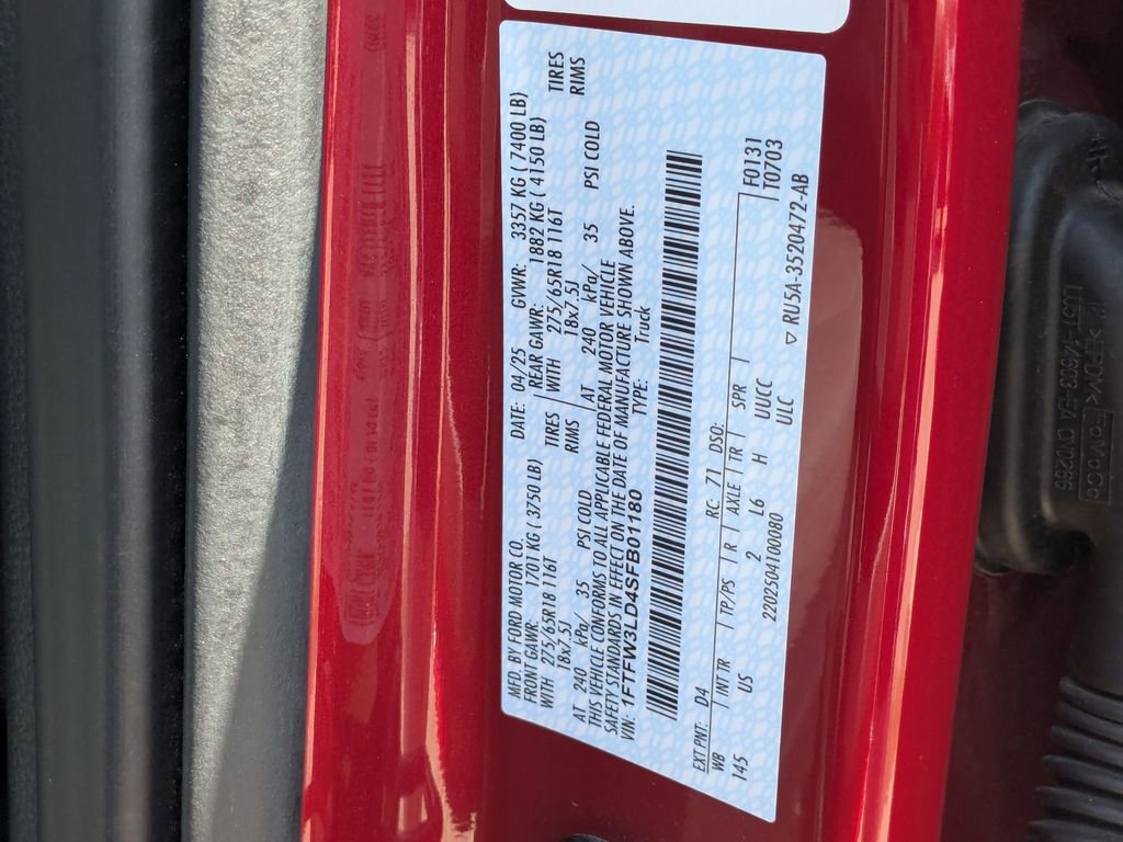 Used 2025 Ford F150 XLT w/ Equipment Group 301A Standard image 31