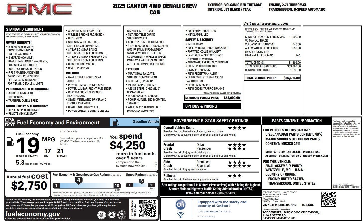 Used 2025 GMC Canyon Denali image 36