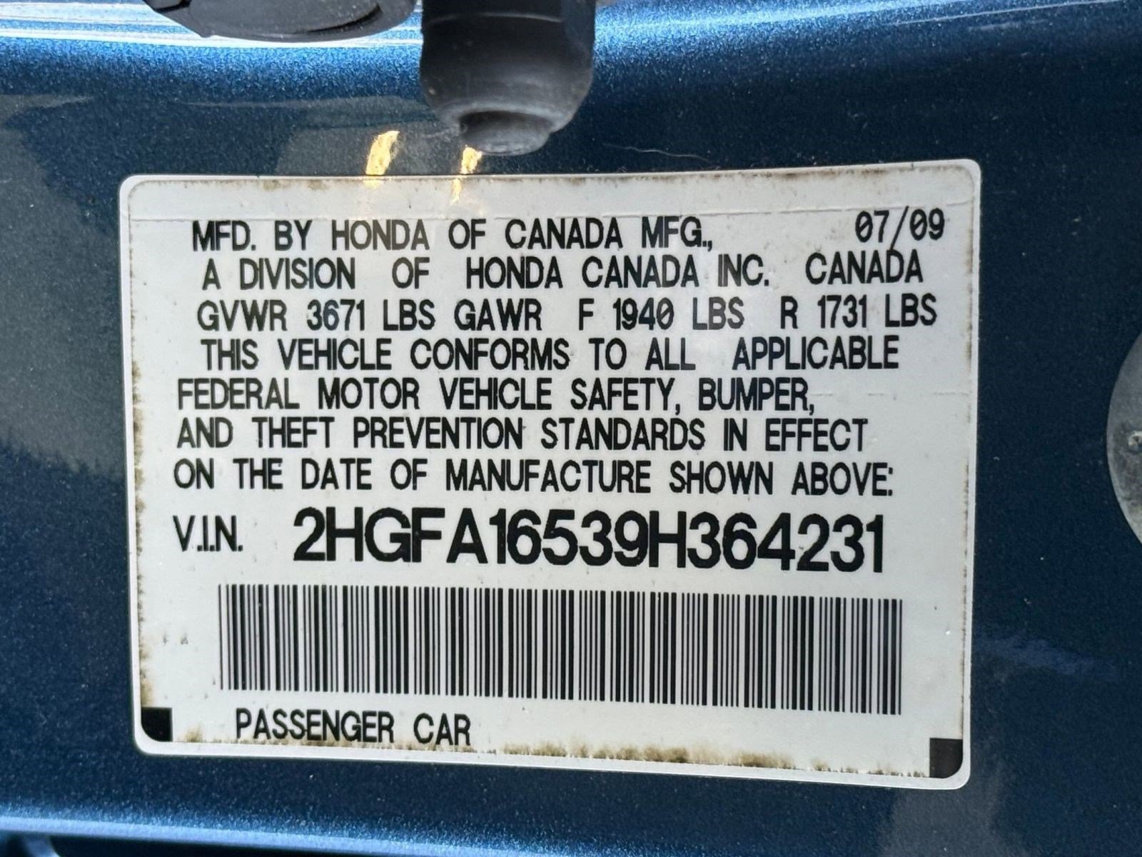 Used 2009 Honda Civic LX image 19