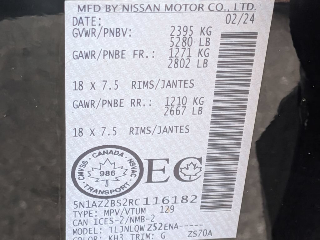 Certified 2024 Nissan Murano SV AWD/4WD image 31