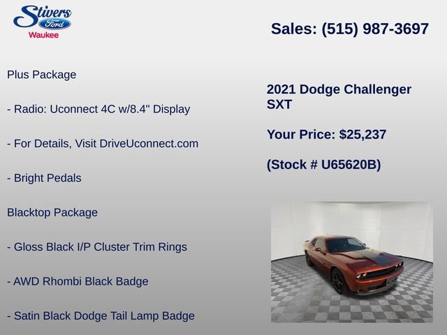 Used 2021 Dodge Challenger SXT w/ Plus Package AWD/4WD image 22