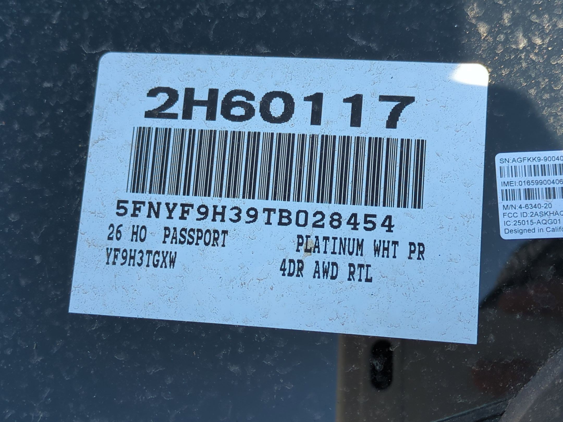 New 2026 Honda Passport RTL image 19