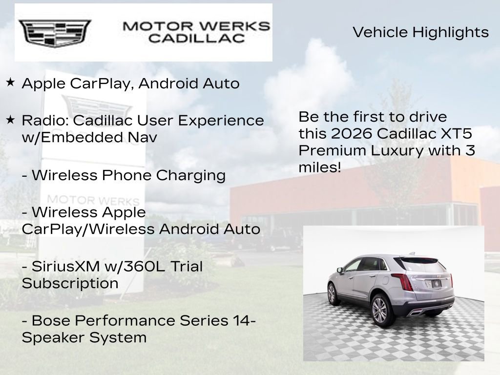 New 2026 Cadillac XT5 Premium Luxury w/ Driver Assist Package image 6
