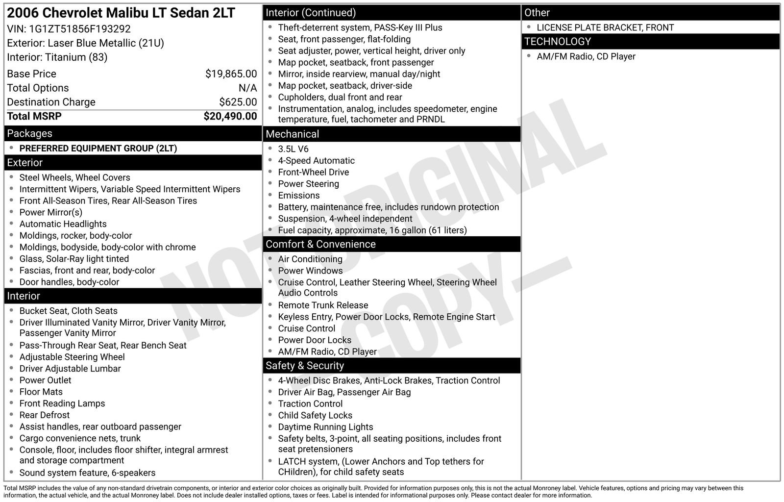 Used 2006 Chevrolet Malibu LT image 40