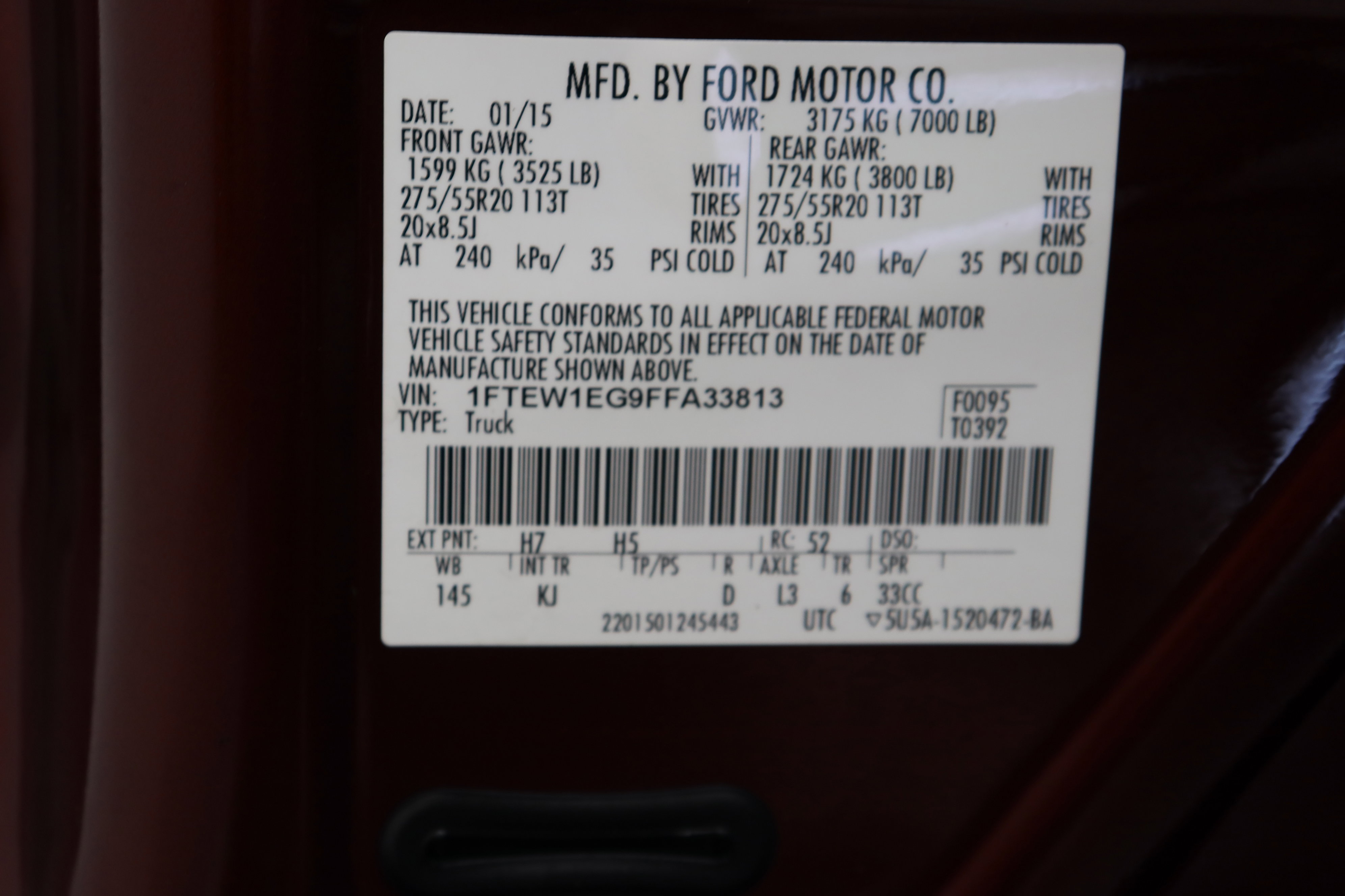 Used 2015 Ford F150 King Ranch w/ Equipment Group 601A Luxury AWD/4WD image 44