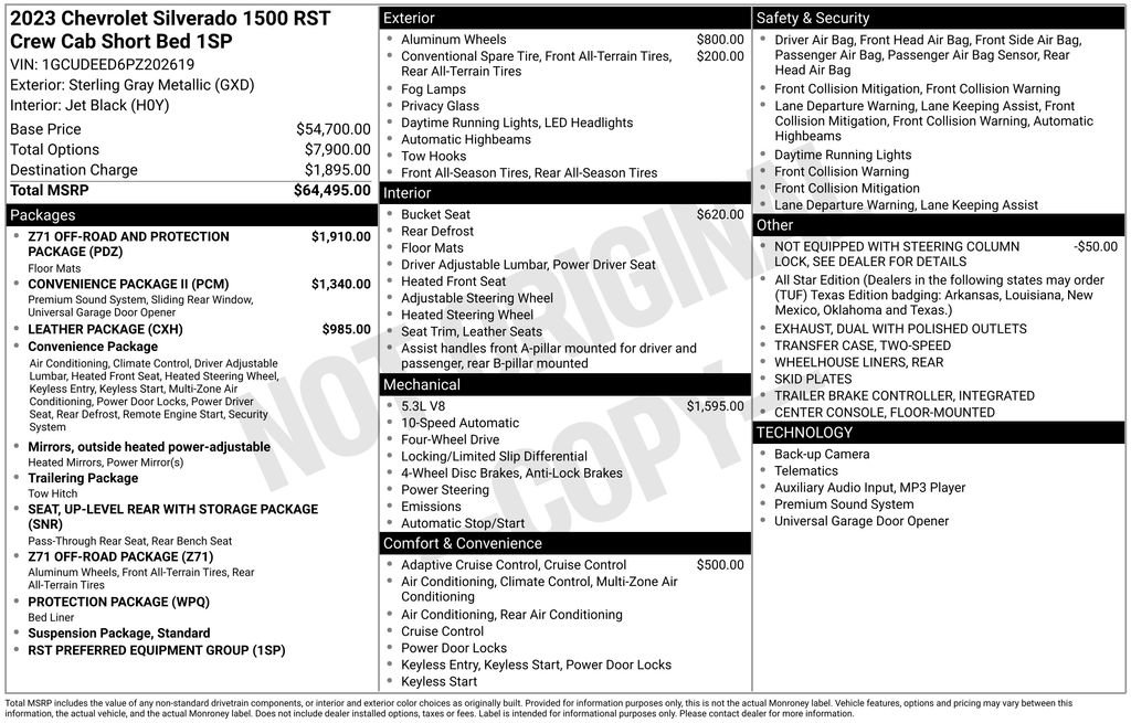 Used 2023 Chevrolet Silverado 1500 RST AWD/4WD image 36