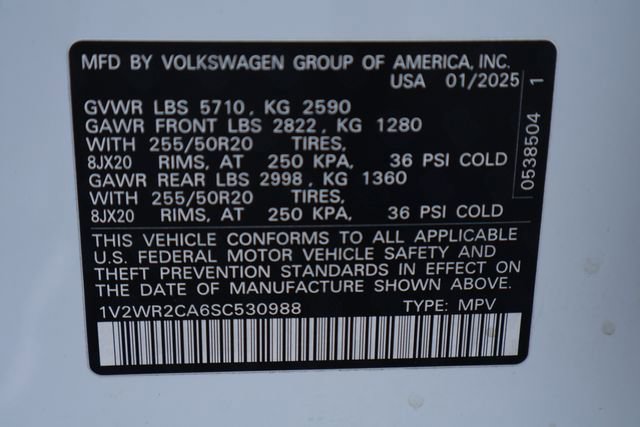 Certified 2025 Volkswagen Atlas SE FWD image 29