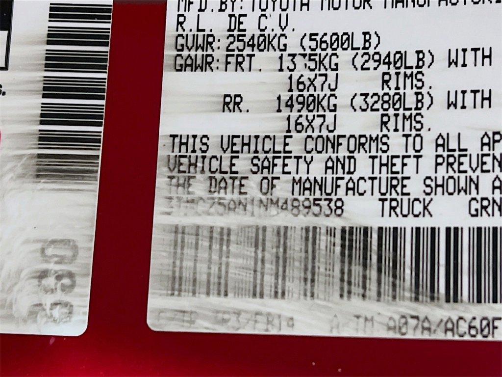 Certified 2022 Toyota Tacoma SR image 29