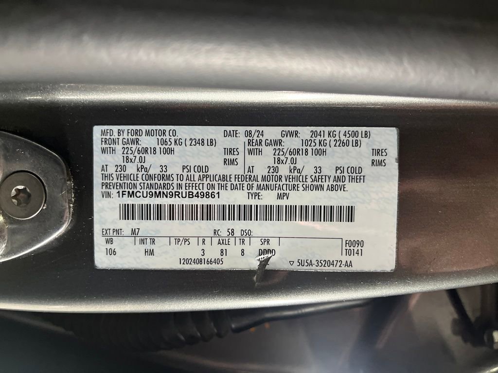 Used 2024 Ford Escape ST-Line AWD/4WD image 31