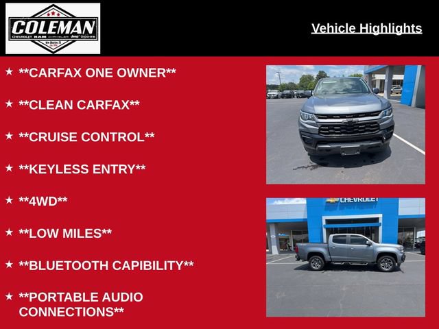 Used 2022 Chevrolet Colorado W/T w/ Custom Special Edition AWD/4WD image 6
