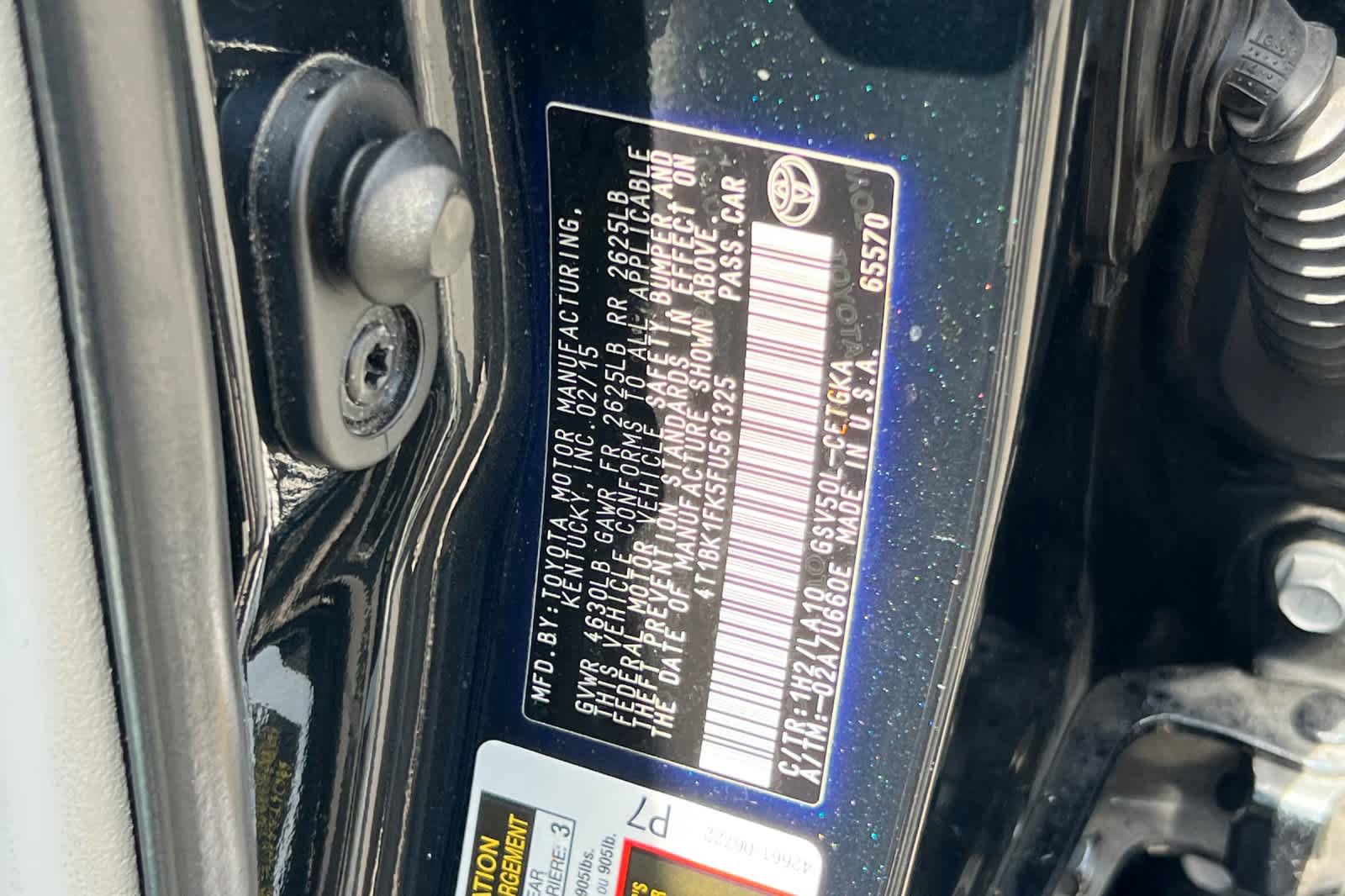 Used 2015 Toyota Camry XLE w/ Advanced Technology Package FWD image 34