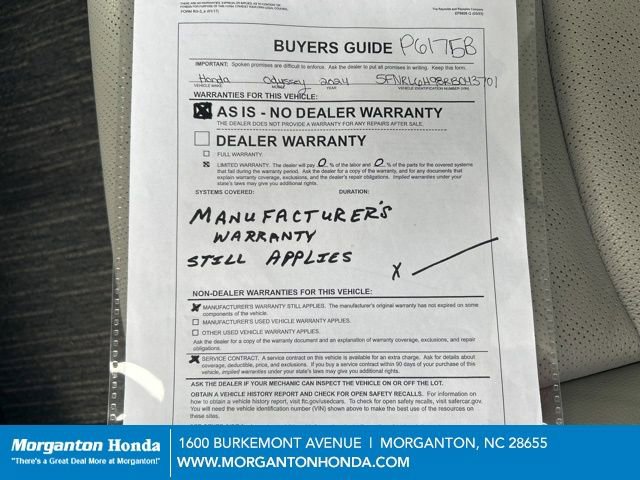 Used 2024 Honda Odyssey Elite image 31