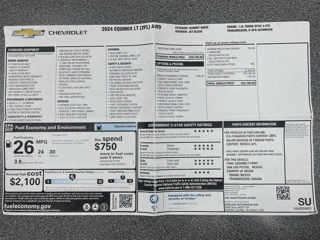 Used 2024 Chevrolet Equinox LT w/ Driver Convenience Package image 17