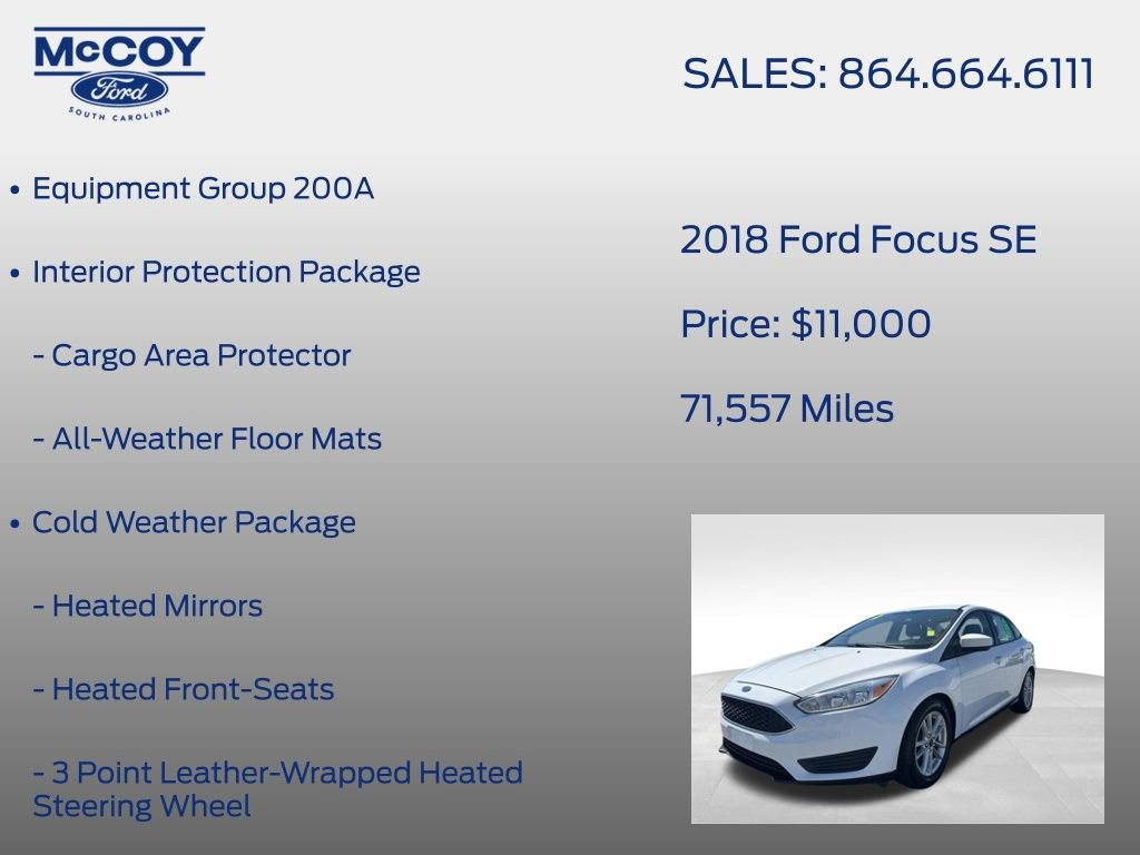 Used 2018 Ford Focus SE FWD image 6