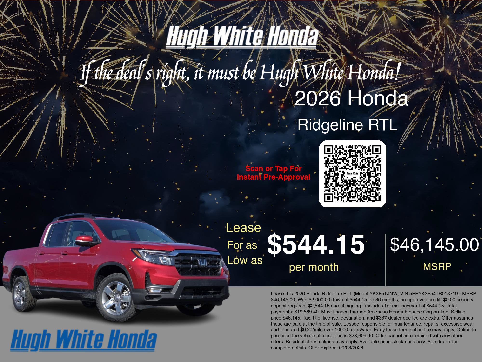 New 2026 Honda Ridgeline RTL image 3