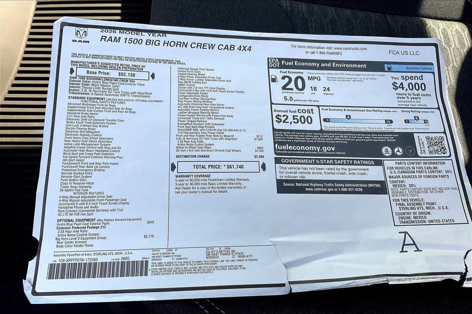 New 2026 RAM 1500 Big Horn image 14