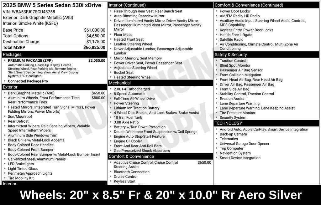 Used 2025 BMW 530i xDrive w/ Premium Package image 49
