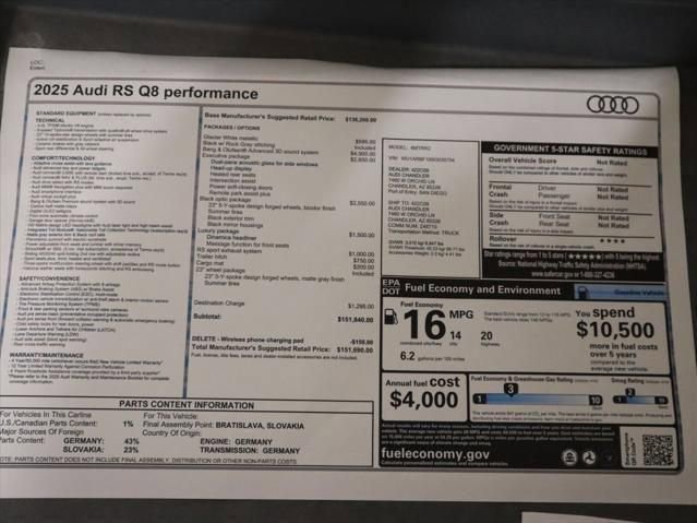 New 2025 Audi RS Q8 performance image 9