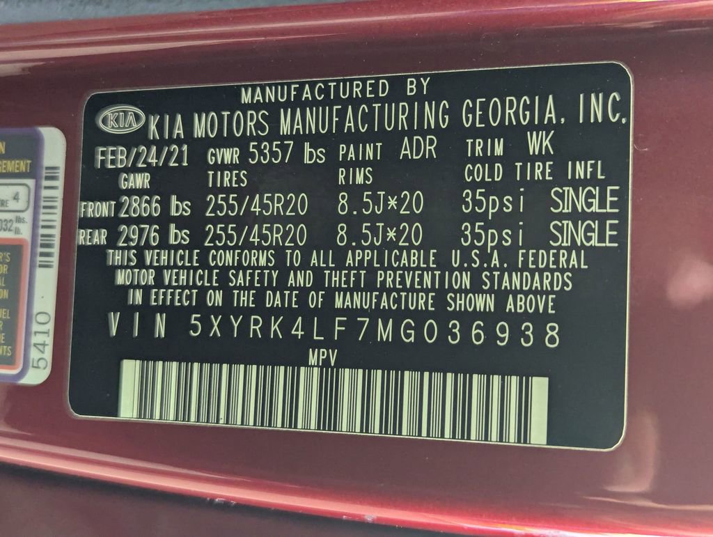 Used 2021 Kia Sorento SX FWD image 64