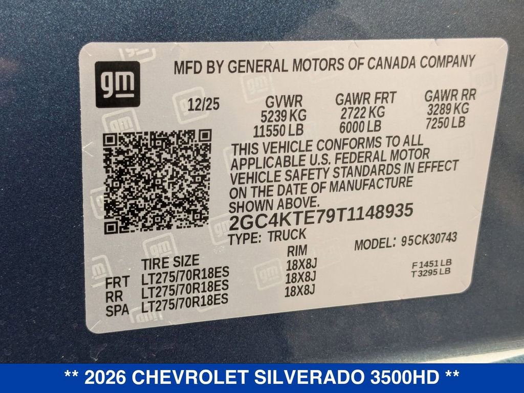 New 2026 Chevrolet Silverado 3500 LT w/ All Star Edition AWD/4WD image 38