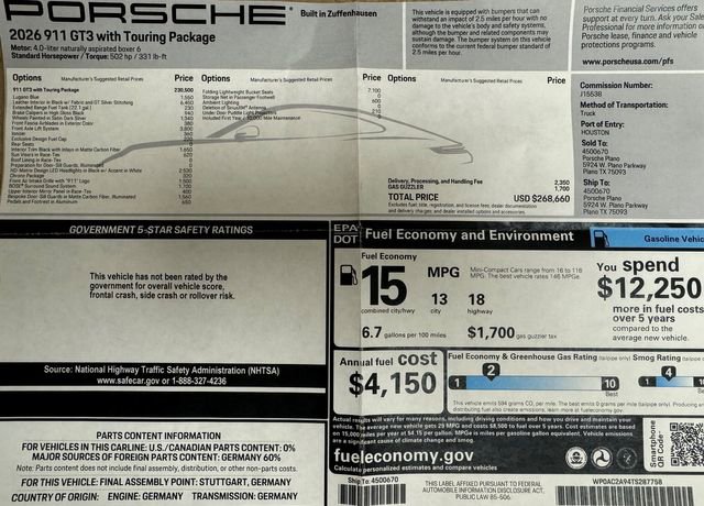 Used 2026 Porsche 911 GT3 Touring image 7