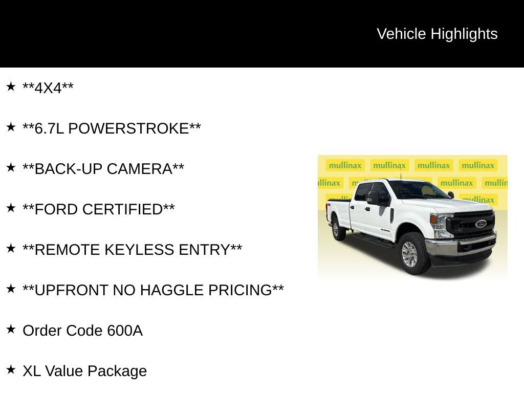 Certified 2022 Ford F250 XL w/ Power Equipment Group AWD/4WD image 12