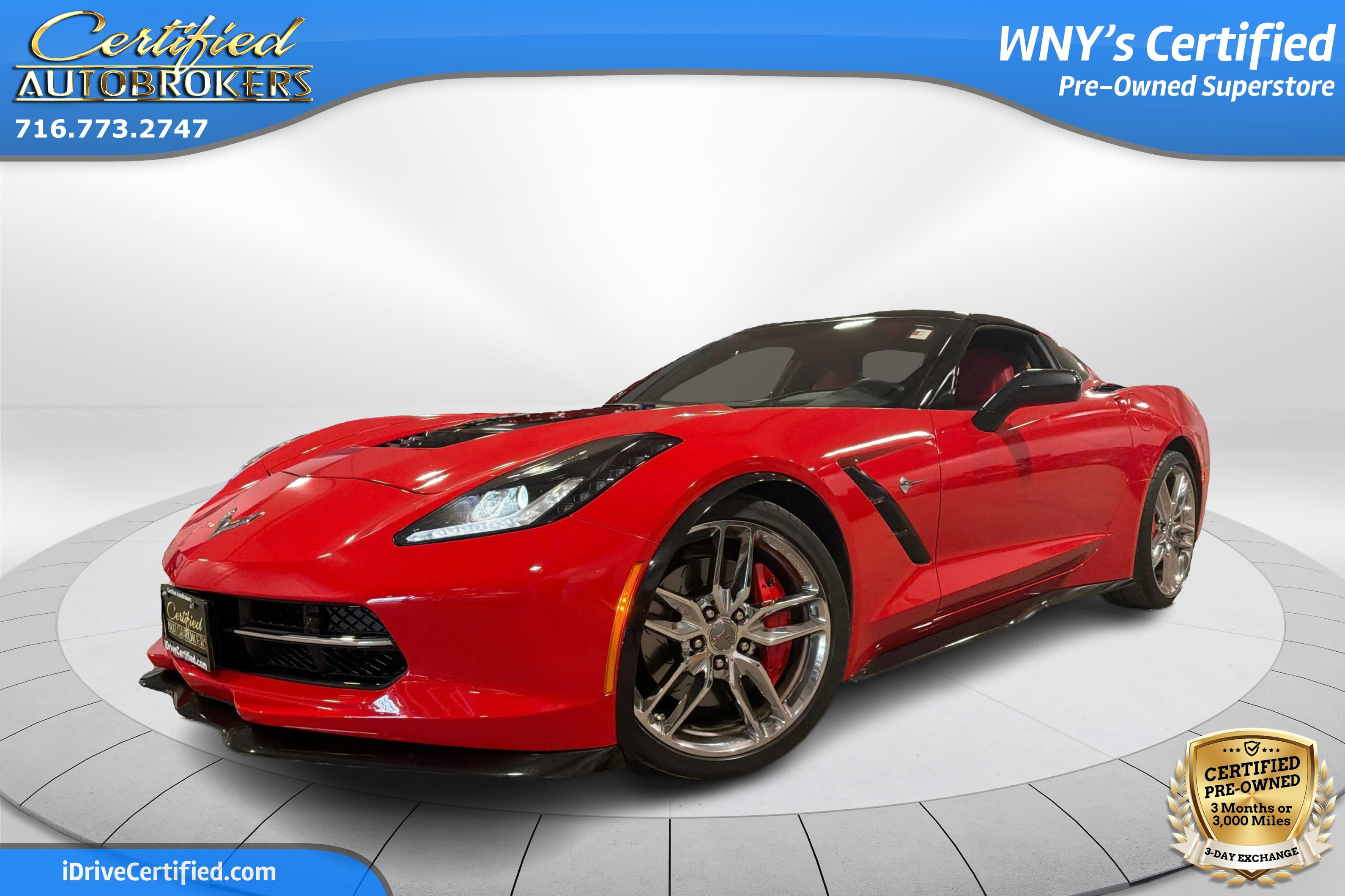 Used 2016 Chevrolet Corvette Stingray Convertible Z51 2LT w/ 2LT Preferred Equipment Group RWD image 1